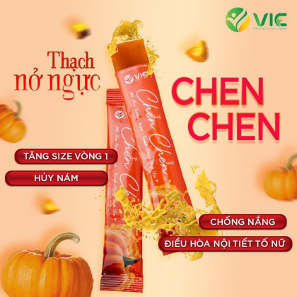 Thạch Bí Đỏ Chen Chen Vic Organic Dạng Hộp 14 gói Thạch Bí Đỏ Chen Chen Vic Organic Dạng Hộp 14 gói