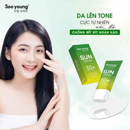 Kem Chống Nắng Lục Tảo Soo Young Phiên Bản Mới Dạng Sữa chính hãng Kem Chống Nắng Lục Tảo Soo Young Phiên Bản Mới Dạng Sữa chính hãng