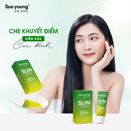 Kem Chống Nắng Lục Tảo Soo Young Phiên Bản Mới Dạng Sữa chính hãng Kem Chống Nắng Lục Tảo Soo Young Phiên Bản Mới Dạng Sữa chính hãng