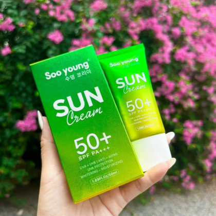 Kem Chống Nắng Lục Tảo Soo Young Phiên Bản Mới Dạng Sữa chính hãng Kem Chống Nắng Lục Tảo Soo Young Phiên Bản Mới Dạng Sữa chính hãng