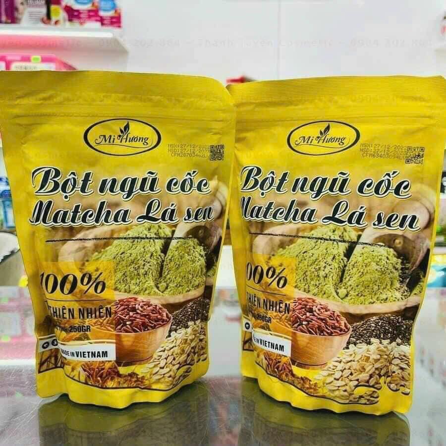 Bột Ngũ Cốc Matcha Lá Sen Giảm Mỡ Bụng Mị Hương giảm mỡ rất hiệu quả Bột Ngũ Cốc Matcha Lá Sen Giảm Mỡ Bụng Mị Hương giảm mỡ rất hiệu quả