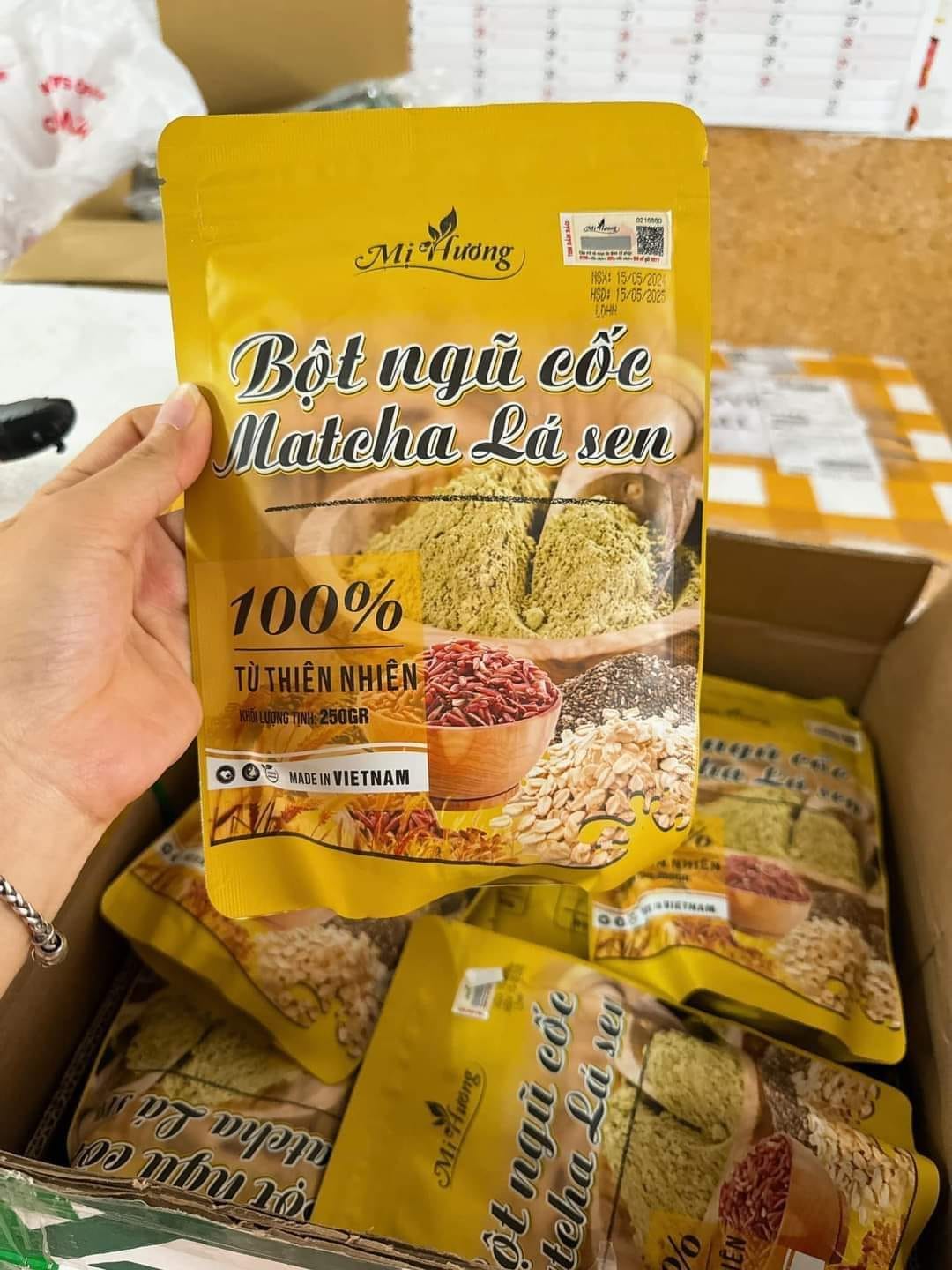 Bột Ngũ Cốc Matcha Lá Sen Giảm Mỡ Bụng Mị Hương giảm mỡ rất hiệu quả Bột Ngũ Cốc Matcha Lá Sen Giảm Mỡ Bụng Mị Hương giảm mỡ rất hiệu quả