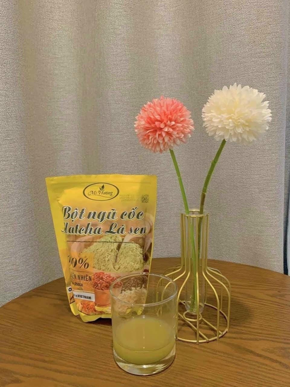 Bột Ngũ Cốc Matcha Lá Sen Giảm Mỡ Bụng Mị Hương giảm mỡ rất hiệu quả Bột Ngũ Cốc Matcha Lá Sen Giảm Mỡ Bụng Mị Hương giảm mỡ rất hiệu quả