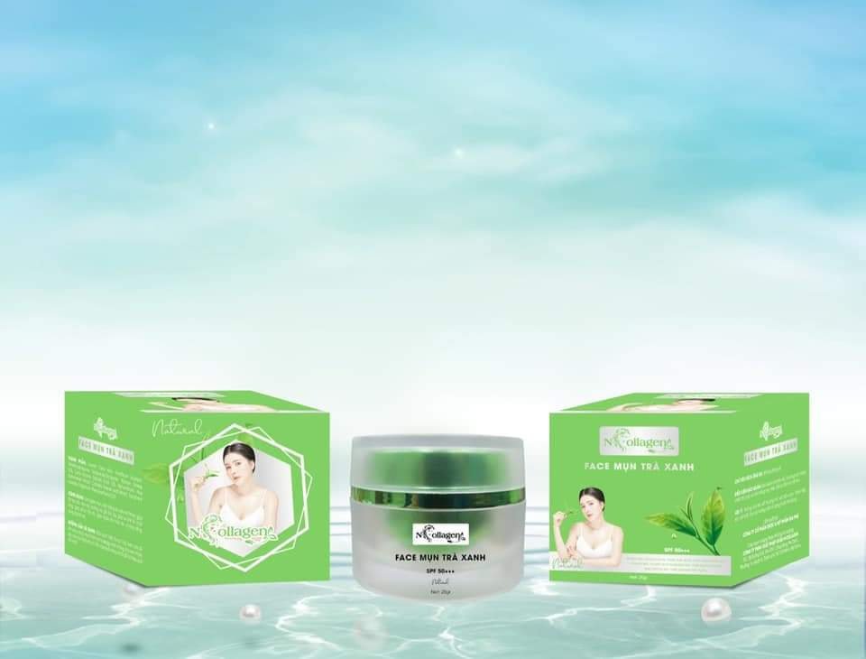 Kem Face Giảm Mụn Tinh Chất Trà Xanh N Collagen hiệu quả sau 7 đến 10 ngày sử dụng Kem Face Giảm Mụn Tinh Chất Trà Xanh N Collagen hiệu quả sau 7 đến 10 ngày sử dụng