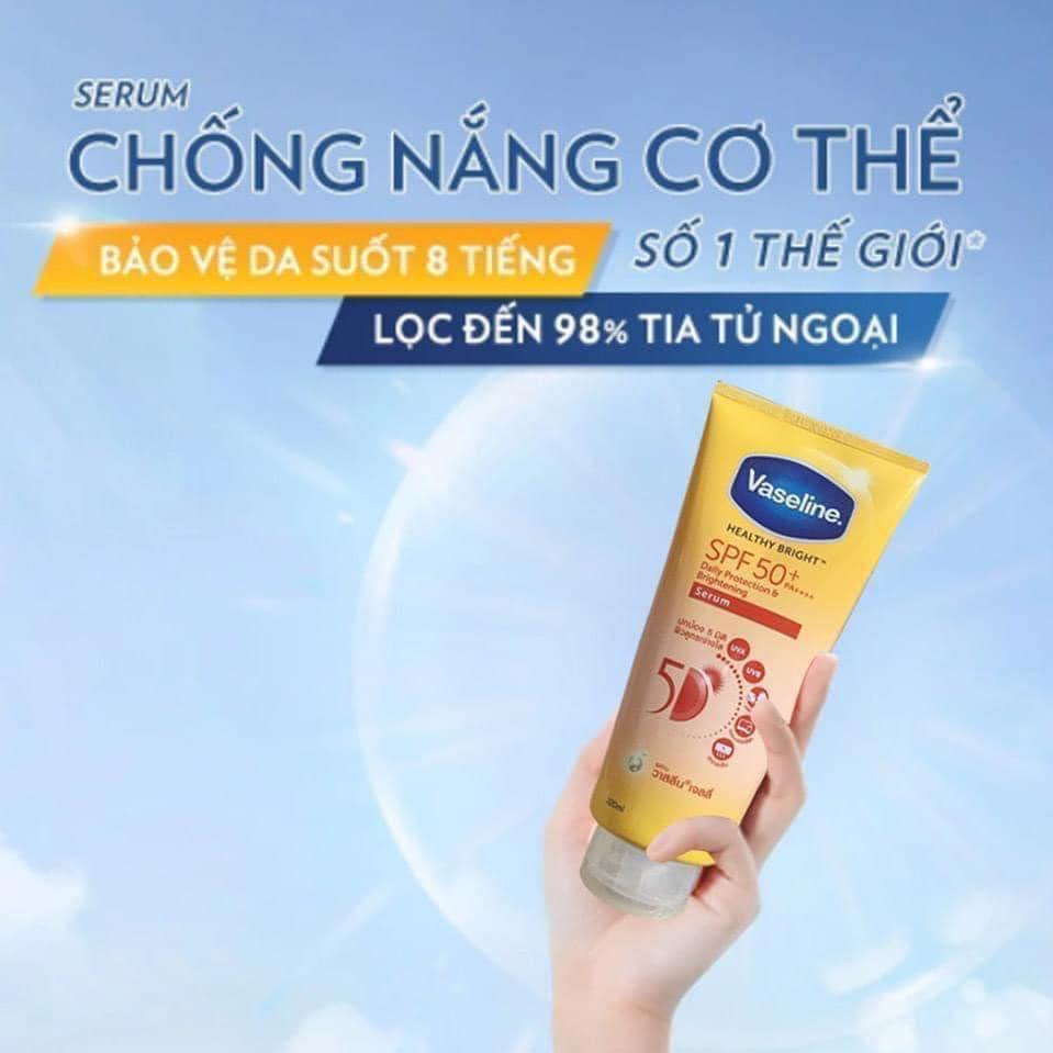 Tinh Chất Chống Nắng Vaseline Healthy Bright Sun + Pollution Protection SPF 50+ PA++++ Tinh Chất Chống Nắng Vaseline Healthy Bright Sun + Pollution Protection SPF 50+ PA++++