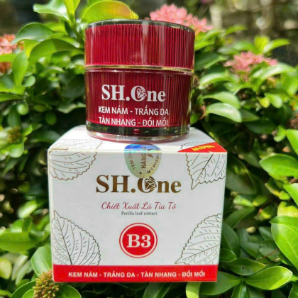 Kem Face Nám Trắng Da B3 SH One Đỏ Chiết Xuất Lá Tía Tô chính hãng