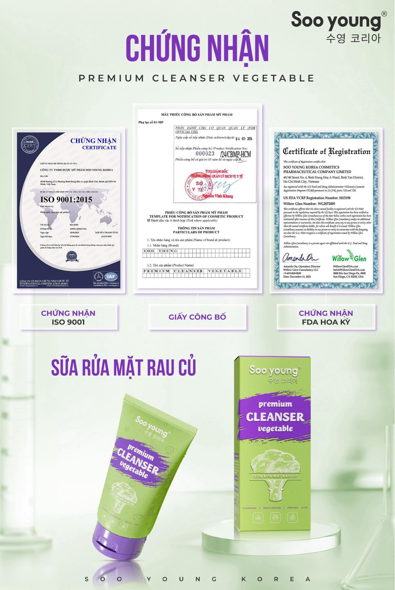 Sữa Rửa Mặt Rau Củ Soo Young Sữa Rửa Mặt Rau Củ Soo Young