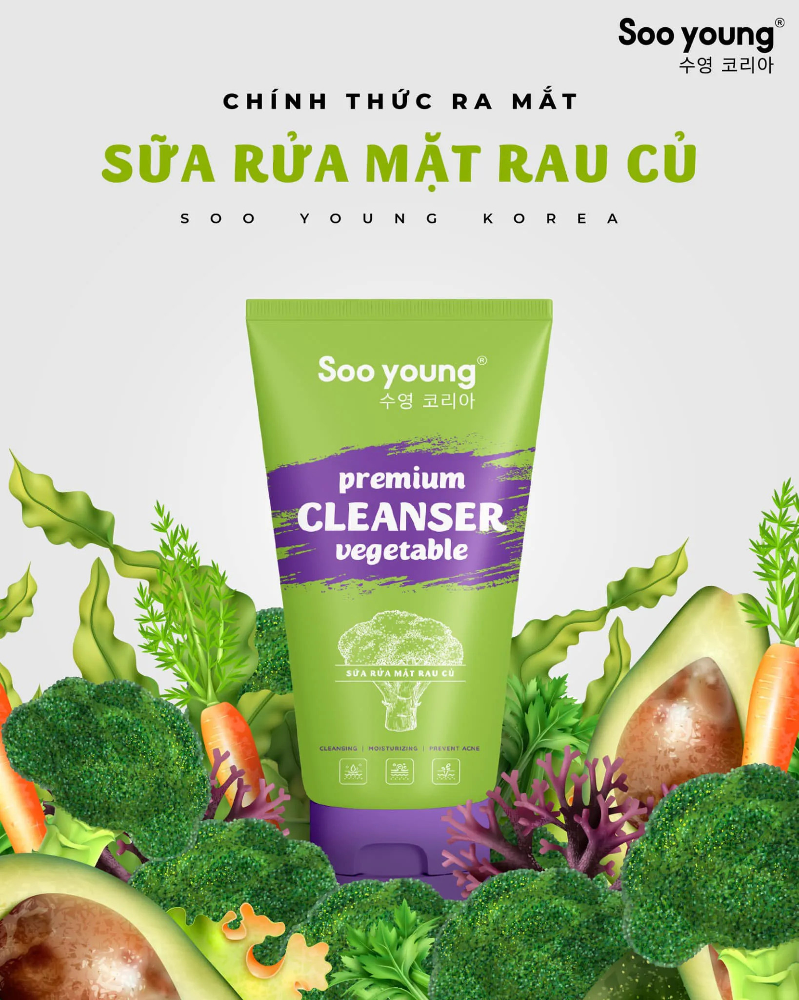 Sữa Rửa Mặt Rau Củ Soo Young Sữa Rửa Mặt Rau Củ Soo Young