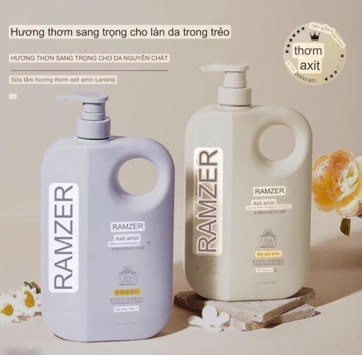 Sữa tắm Ramzer hương nước hoa cao cấp, dưỡng ẩm làm sạch trắng da dung tích 1000ml Sữa tắm Ramzer hương nước hoa cao cấp, dưỡng ẩm làm sạch trắng da dung tích 1000ml