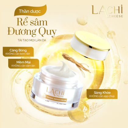 Kem dưỡng phục hồi Dermal Repair Lachi có thành phần chính là Rễ sâm đương quy Kem dưỡng phục hồi Dermal Repair Lachi có thành phần chính là Rễ sâm đương quy