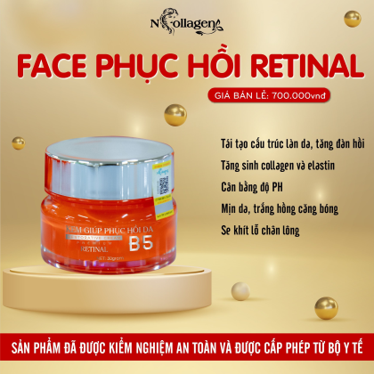 Kem Face Phục Hồi Da B5 N Collagen Tái tạo nền da mới khỏe đẹp hơn Kem Face Phục Hồi Da B5 N Collagen Tái tạo nền da mới khỏe đẹp hơn