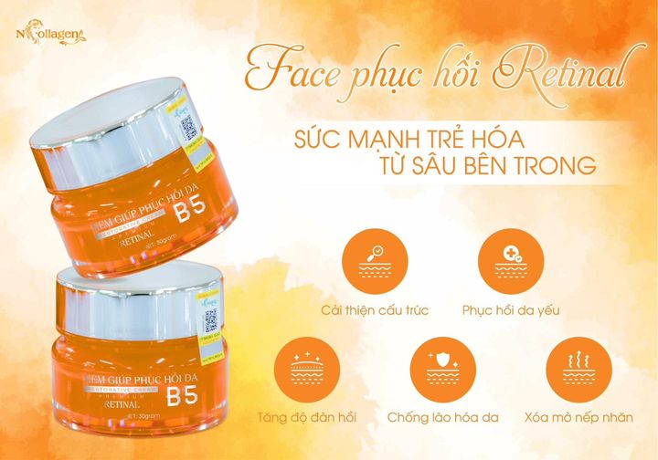 Kem Face Phục Hồi Da B5 N Collagen Tái tạo nền da mới khỏe đẹp hơn Kem Face Phục Hồi Da B5 N Collagen Tái tạo nền da mới khỏe đẹp hơn