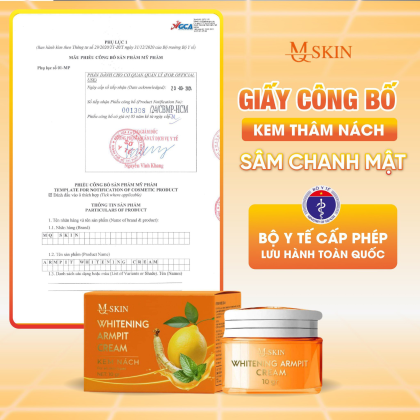 Combo Kem Tẩy Lông + Kem Thâm Nách MQ Skin Sâm Chanh Mật chính hãng Combo Kem Tẩy Lông + Kem Thâm Nách MQ Skin Sâm Chanh Mật chính hãng