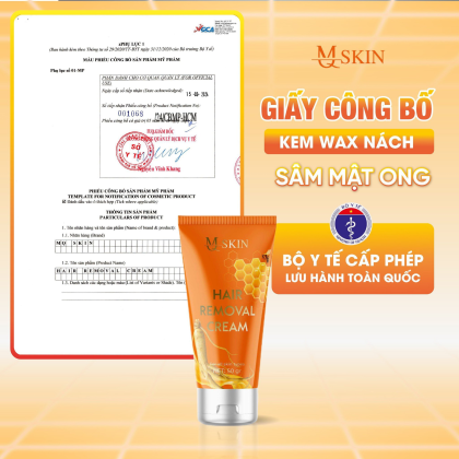 Combo Kem Tẩy Lông + Kem Thâm Nách MQ Skin Sâm Chanh Mật chính hãng Combo Kem Tẩy Lông + Kem Thâm Nách MQ Skin Sâm Chanh Mật chính hãng