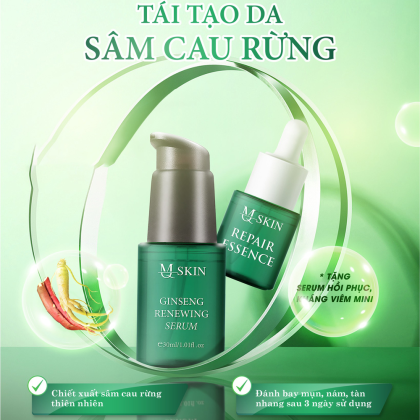 Combo Tái Tạo Sâm Cau Rừng hãng MQ Skin Combo Tái Tạo Sâm Cau Rừng hãng MQ Skin