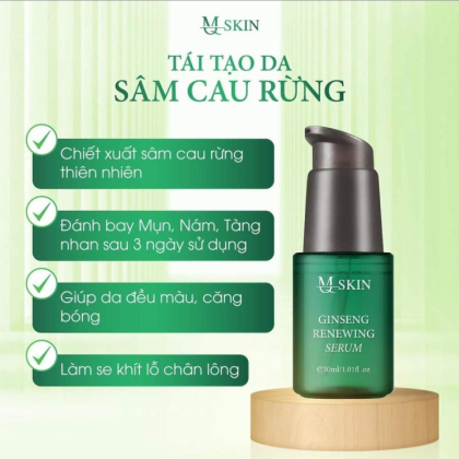 Combo Tái Tạo Sâm Cau Rừng hãng MQ Skin Combo Tái Tạo Sâm Cau Rừng hãng MQ Skin