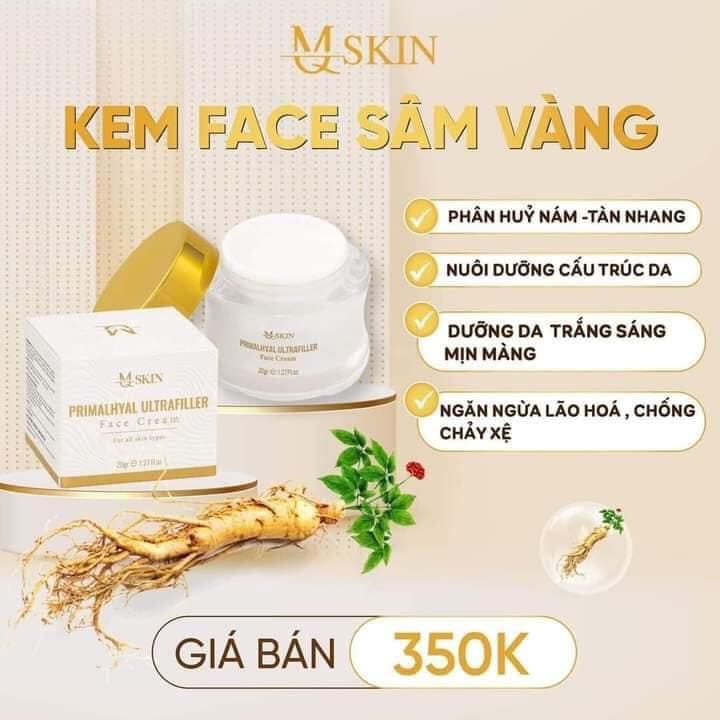 Combo Kem Face Sâm Vàng MQ Skin chính hãng Combo Kem Face Sâm Vàng MQ Skin chính hãng