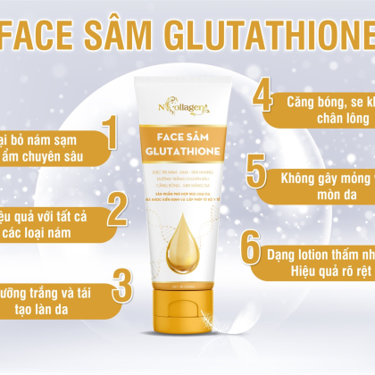 Kem Face Sâm Glutathione N Collagen Cho làn da căng bóng mướt mịn Kem Face Sâm Glutathione N Collagen Cho làn da căng bóng mướt mịn