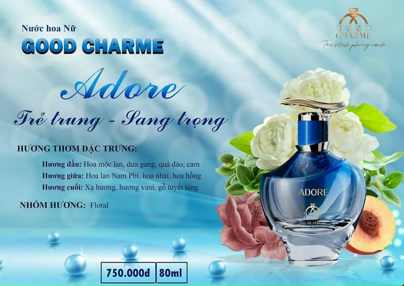 Khám Phá Sự Quyến Rũ với Nước Hoa Nữ Good Charme Adore 80ml Khám Phá Sự Quyến Rũ với Nước Hoa Nữ Good Charme Adore 80ml
