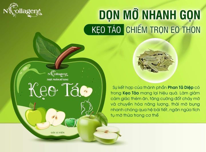 Dọn mỡ nhanh gọn kẹo táo chiếm trọn eo thon Dọn mỡ nhanh gọn kẹo táo chiếm trọn eo thon