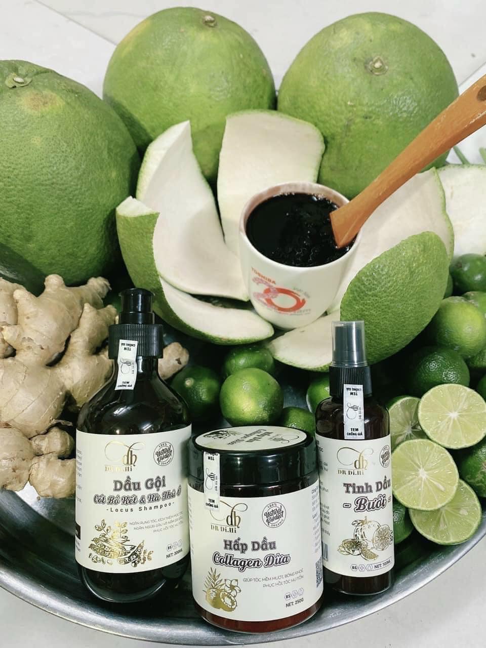 Combo gội xã xịt bồ kết bưởi dừa Dr Di.Hi bộ 3 món Combo gội xã xịt bồ kết bưởi dừa Dr Di.Hi bộ 3 món