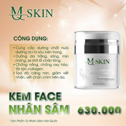 Kem Face Nhân Sâm MQ Skin chính hãng Kem Face Nhân Sâm MQ Skin chính hãng