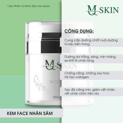 Kem Face Nhân Sâm MQ Skin chính hãng Kem Face Nhân Sâm MQ Skin chính hãng