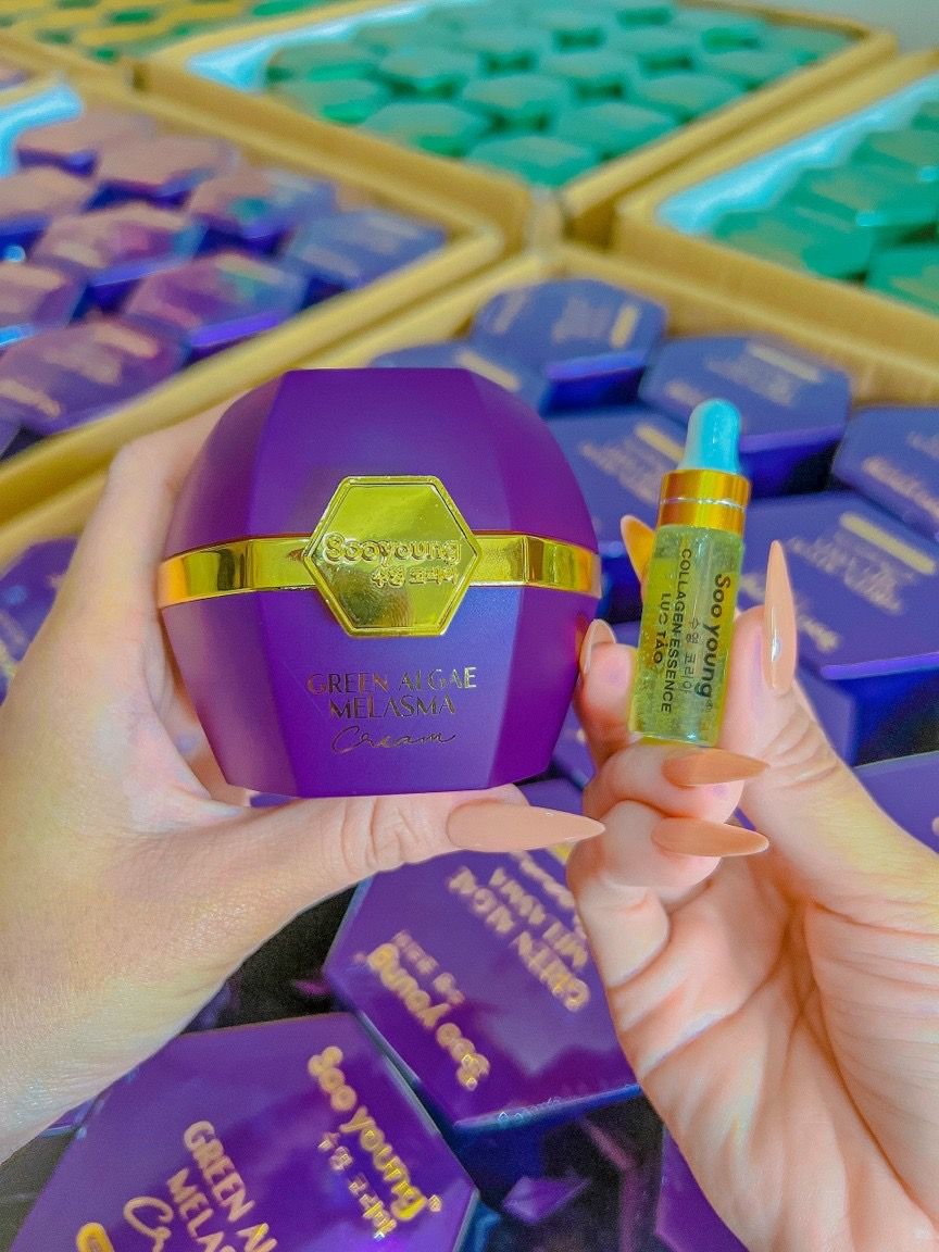 Kem Face Tím Ngừa Nám Lục Tảo Soo Young – Green Algae Melasma Cream Kem Face Tím Ngừa Nám Lục Tảo Soo Young – Green Algae Melasma Cream