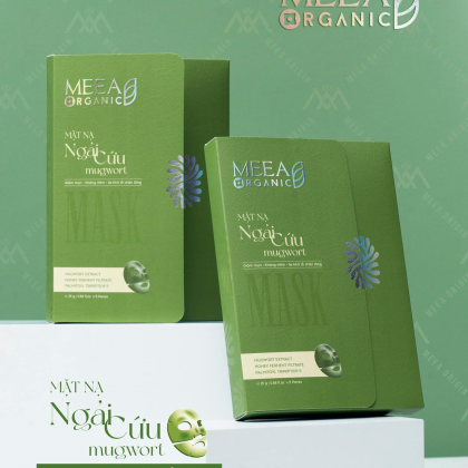 Mặt Nạ Thạch Collagen Meea Organic Màu Xanh Ngãi Cứu Mugwort Mask Hộp 5 Miếng chính hãng Mặt Nạ Thạch Collagen Meea Organic Màu Xanh Ngãi Cứu Mugwort Mask Hộp 5 Miếng chính hãng