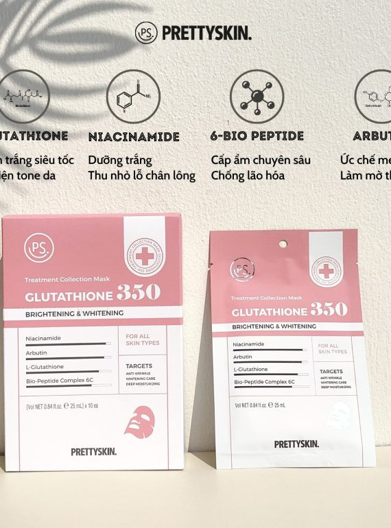 MẶT NẠ TRUYỀN TRẮNG GLUTATHIONE – 350 PRETTYSKIN MẶT NẠ TRUYỀN TRẮNG GLUTATHIONE – 350 PRETTYSKIN