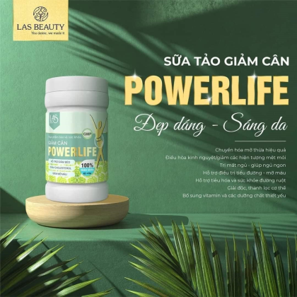 Sữa Tảo Giảm Cân Powerlife Las Beauty Giúp giảm béo giảm mỡ bụng Sữa Tảo Giảm Cân Powerlife Las Beauty Giúp giảm béo giảm mỡ bụng