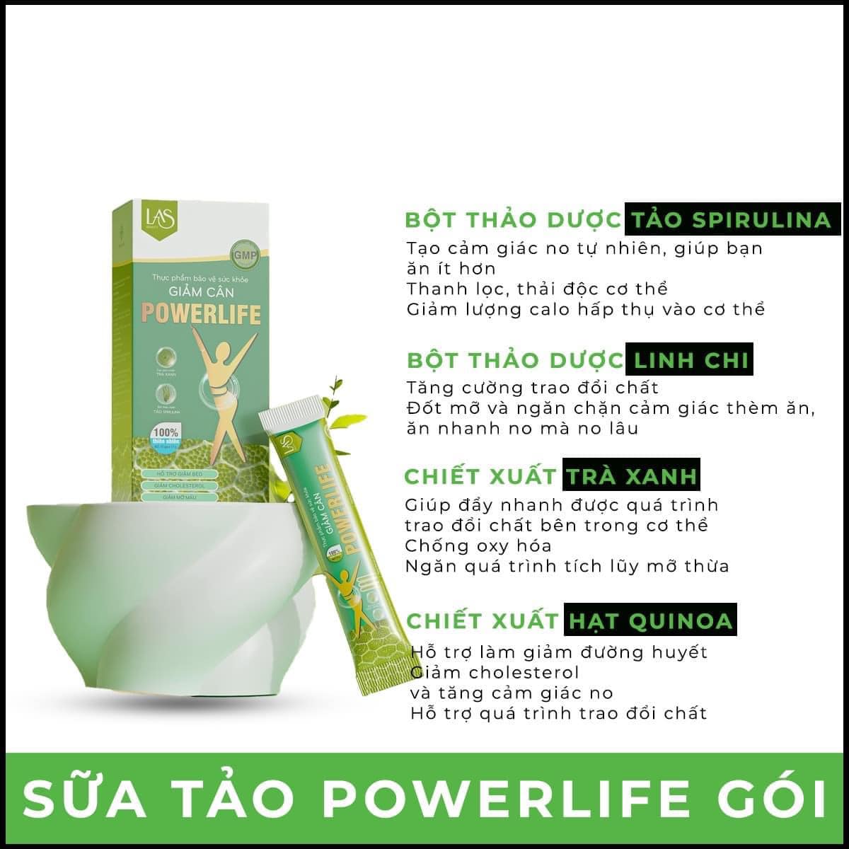 Sữa Tảo Giảm Cân Powerlife Las Beauty Giúp giảm béo giảm mỡ bụng Sữa Tảo Giảm Cân Powerlife Las Beauty Giúp giảm béo giảm mỡ bụng