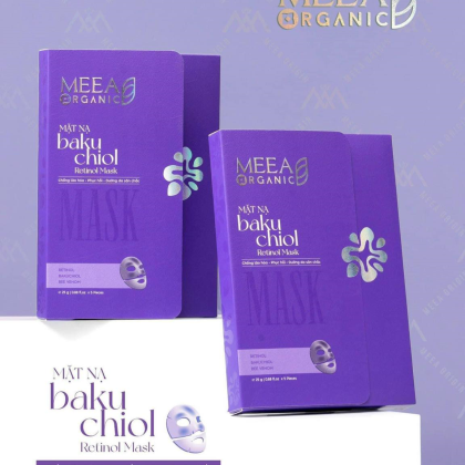 Mặt Nạ Thạch Collagen Meea Organic Màu Tím Bakuchiol Retinol Mask Hộp 5 Miếng chính hãng Mặt Nạ Thạch Collagen Meea Organic Màu Tím Bakuchiol Retinol Mask Hộp 5 Miếng chính hãng