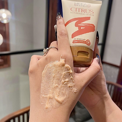 Tẩy Tế Bào Chết Face Cam Citrus Meea Organic Nouishing Scrub chính hãng Tẩy Tế Bào Chết Face Cam Citrus Meea Organic Nouishing Scrub chính hãng