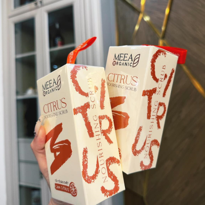 Tẩy Tế Bào Chết Face Cam Citrus Meea Organic Nouishing Scrub chính hãng Tẩy Tế Bào Chết Face Cam Citrus Meea Organic Nouishing Scrub chính hãng