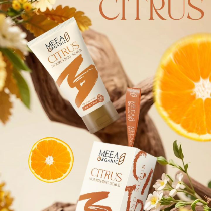 Tẩy Tế Bào Chết Face Cam Citrus Meea Organic Nouishing Scrub chính hãng Tẩy Tế Bào Chết Face Cam Citrus Meea Organic Nouishing Scrub chính hãng