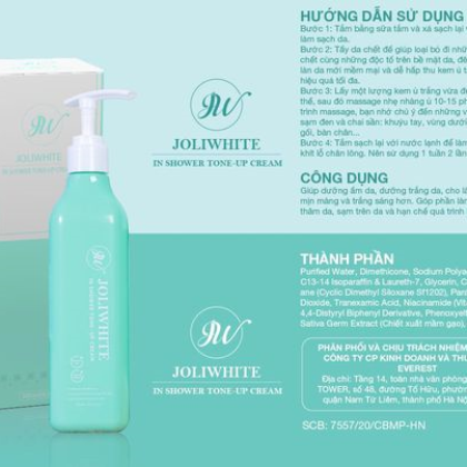 Kem ủ trắng Joliwhite in shower tone up cream Kem ủ trắng Joliwhite in shower tone up cream