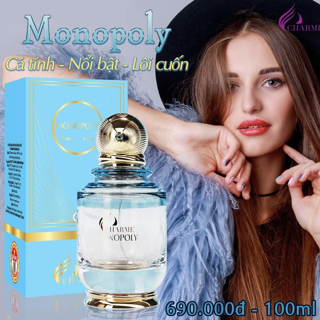 Nước Hoa Nữ Charme Monopoly Cá tính gợi cảm quyến rũ nổi bật và lôi cuốn Nước Hoa Nữ Charme Monopoly Cá tính gợi cảm quyến rũ nổi bật và lôi cuốn