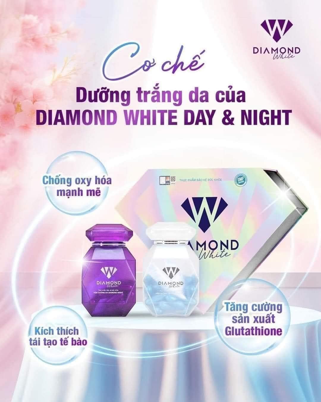 Diamond White Viên Uống Trắng Da Day and Night Diamond White Viên Uống Trắng Da Day and Night