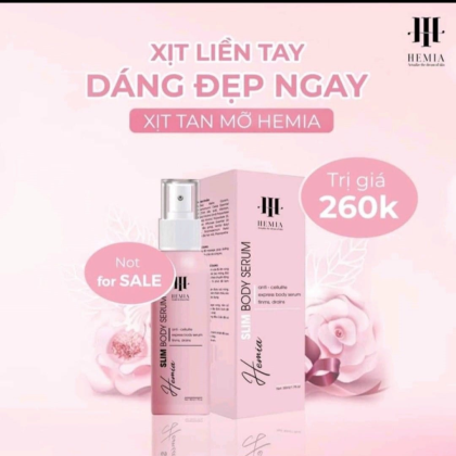 Kem Tan Mỡ Hemia Slim Body Spray hệu quả nhanh gọn đơn giản dễ giảm Kem Tan Mỡ Hemia Slim Body Spray hệu quả nhanh gọn đơn giản dễ giảm
