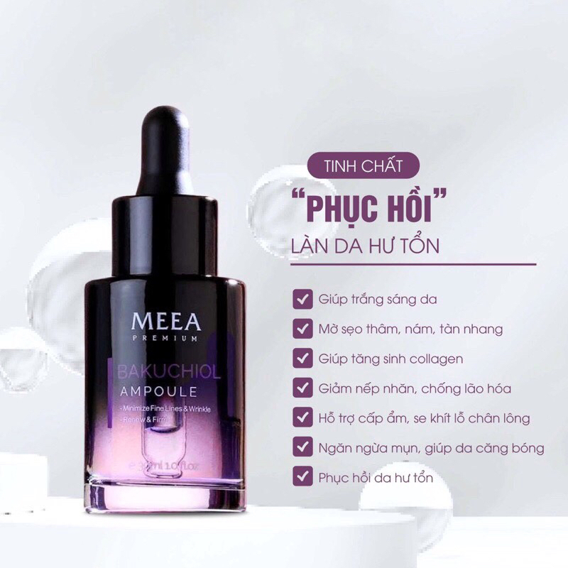 Serum Dưỡng Trắng Bakuchiol Ampoule V2 Meea Origin Phiên Bản Mới 30ml chính hãng Serum Dưỡng Trắng Bakuchiol Ampoule V2 Meea Origin Phiên Bản Mới 30ml chính hãng