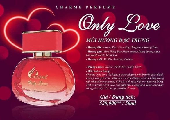 Nước Hoa Nữ Charme Only Love 50ml Nước Hoa Nữ Charme Only Love 50ml