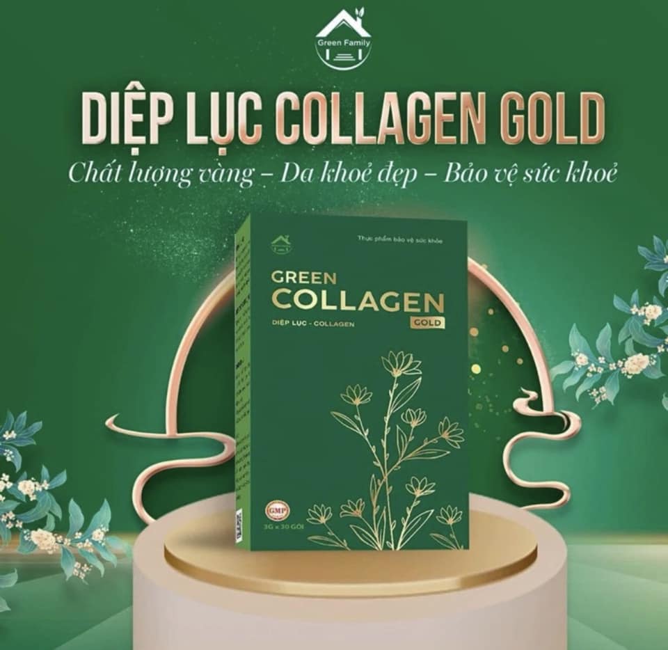 Diệp Lục Collagen Gold Hộp Lớn 30 Gói Diệp Lục Collagen Gold Hộp Lớn 30 Gói