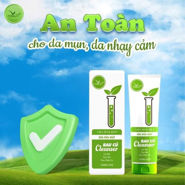 Sữa rửa mặt rau củ công nghệ Hàn Quốc của nhà Vip White Sữa rửa mặt rau củ công nghệ Hàn Quốc của nhà Vip White