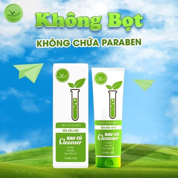 Sữa rửa mặt rau củ công nghệ Hàn Quốc của nhà Vip White Sữa rửa mặt rau củ công nghệ Hàn Quốc của nhà Vip White