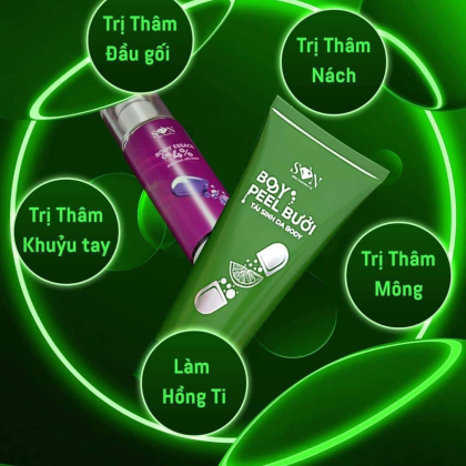 Combo Kem Body Peel Bưởi Son Group Trị thâm mông nách gối cùi chỏ tay... Combo Kem Body Peel Bưởi Son Group Trị thâm mông nách gối cùi chỏ tay...