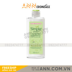 Nước Hoa Hồng Simple Kind To Skin Soothing Facial Toner 200ml - 5011451103856