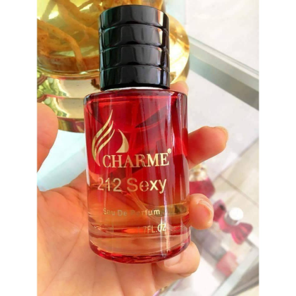 Nước hoa Charme 212 Sexy Đây là một mùi hương gợi cảm, ấm áp, lấy cảm hứng từ phương Đông Nước hoa Charme 212 Sexy Đây là một mùi hương gợi cảm, ấm áp, lấy cảm hứng từ phương Đông