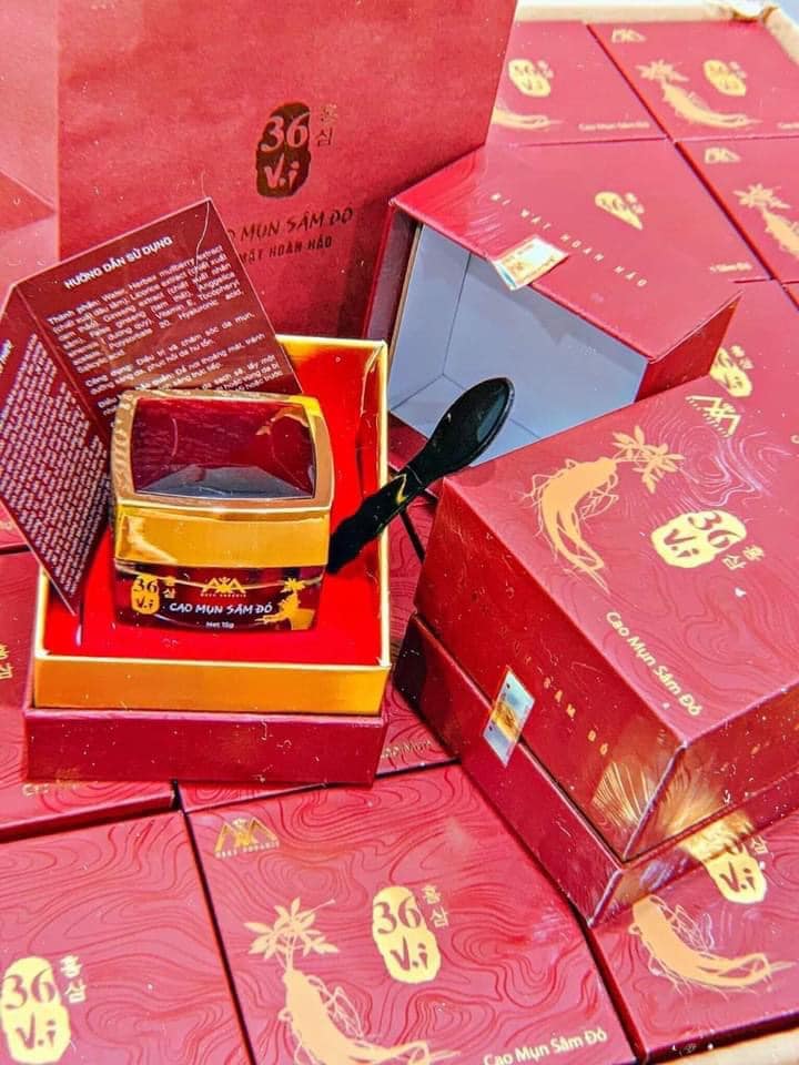 Cao Mụn Sâm Đỏ 36 Vị MeeA Organic Loại Lớn 15g chính hãng