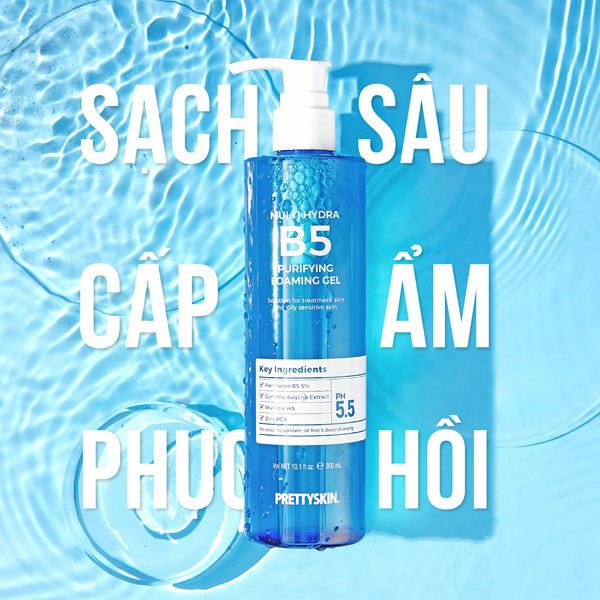 Gel Rửa Mặt Pretty Skin Multi Hydra B5 Purifying Foaming Gel Gel Rửa Mặt Pretty Skin Multi Hydra B5 Purifying Foaming Gel